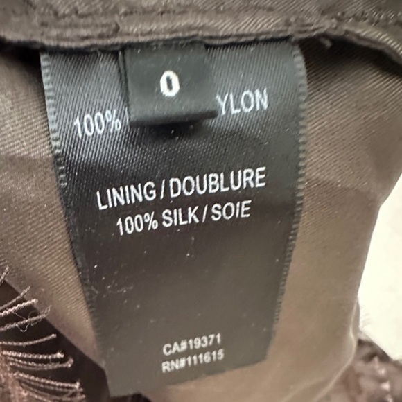 Robert Rodriguez Off The Shoulder Top Lace Over Silk Brown Sz 0 - Picture 8 of 11